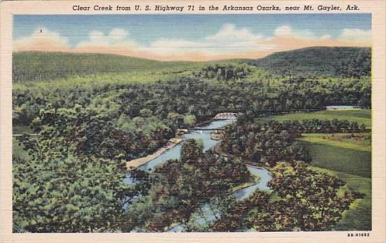 Arkansas Mount Gayler Cloear Creek From U s Highway 71 In The Arkansas Ozarks