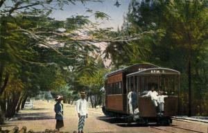 indonesia, BORNEO BALIKPAPAN, Tram BPM 2 Street Car (1920s) Postcard