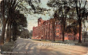 The Obliston Flats - Utica, New York NY Postcard