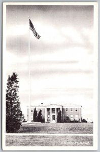 Fort Dix New Jersey 1940s Postcard Headquarters Building