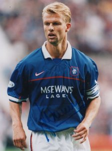 Arthur Numan Glasgow Rangers FC Large Football Hand Signed Photo