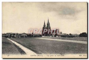 Postcard Old Lepine Marne south west taking view