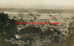 IL, Moline, Illinois, RPPC, Bird's Eye View, Factory Mills, Photo