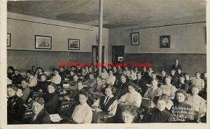 IA, Hartley, Iowa, RPPC, Hartley High School Interior, Assembly, Photo