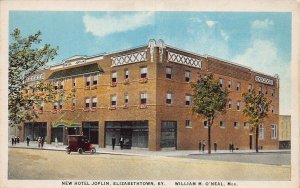J76/ Elizabethtown Kentucky Postcard c1920s New Hotel Joplin  196