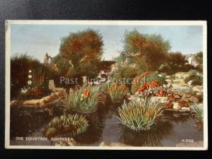 Hampshire: Portmouth, Southsea The Fountain c1958 by Valentine's K.2126