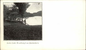 LOWER LAKE WOODBURY VT From Batchelder's c1910 Postcard 