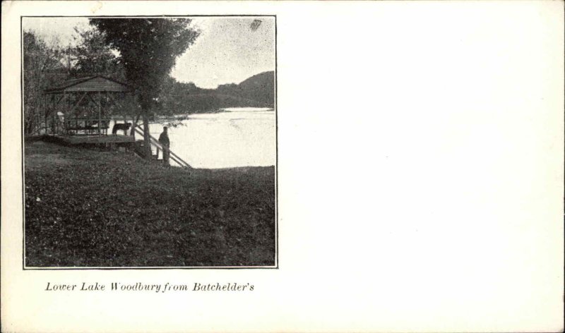 LOWER LAKE WOODBURY VT From Batchelder's c1910 Postcard