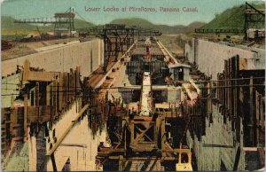 Panama Canal Lower Locks at Miraflores Maduro JR Postcard F92