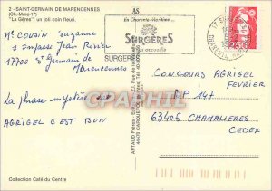 Postcard Moderne Saint Germain Marencennes (Ms. Ch) The Geres an Joli Coin Fl...
