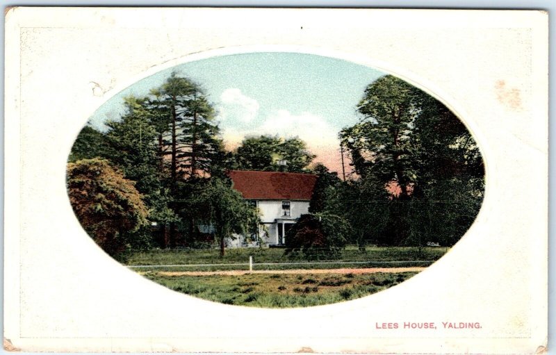 c1910s Lees House, Yalding, Maidstone, England Postcard Historic Home UK A79