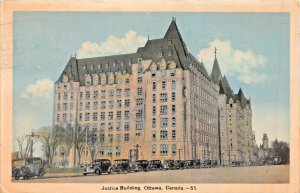 OTTAWA ONTARIO CANADA~JUSTICE BUILDING~1940 PSTMK POSTCARD