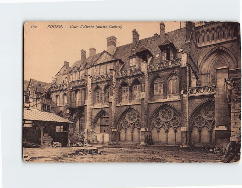 Postcard Cour d'Albane (ancien Cloitre), Rouen, France
