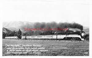 Railroad, Southern Pacific, The Daylight, San Francisco to Los Angeles, RPPC