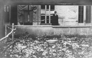 The Condammed  Were Placed On The Chair Foreground To Be Killed RPPC