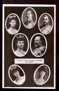 ROY125 - King Edward VII - with Queen Alexandra and his Family - postcard