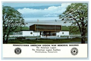 1970 Pennsylvania American Legion War Memorial Building Invitation Postcard 