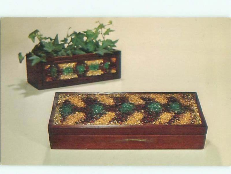Pre-1980 This Is A Postcard GEM TOP CHARM CHEST BY NATIONAL HANDCRAFT AC7245