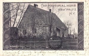 Vintage Postcard 1906 The Memorial Home House Landmark New Paltz New York NY