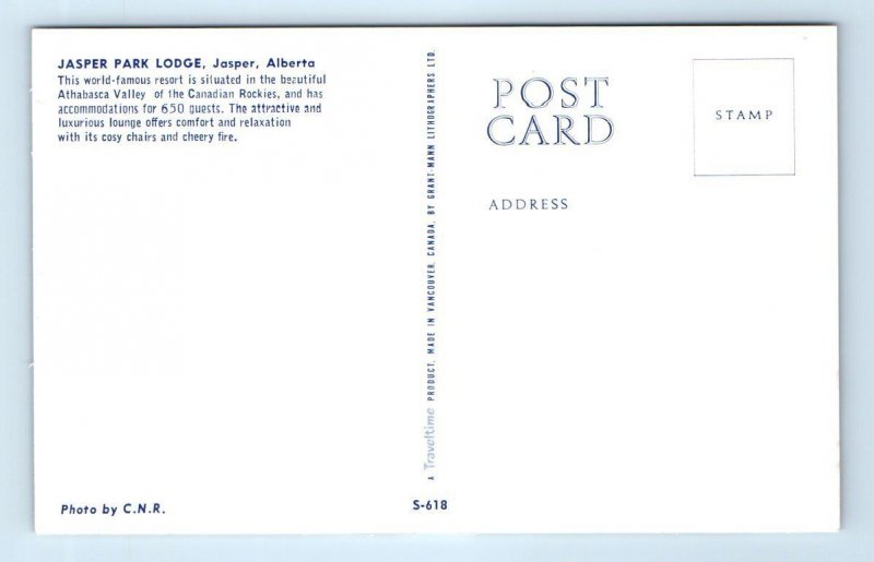 JASPER Park Lodge ALBERTA Canada chrome multiview Postcard
