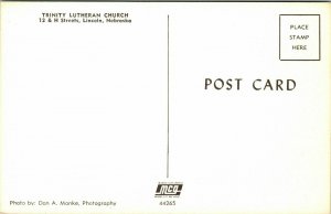 Trinity Lutheran Church Lincoln Nebraska NE Exterior VTG Postcard UNP Unused 