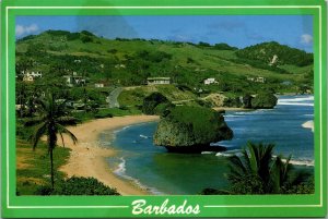 VINTAGE CONTINENTAL SIZE POSTCARD BATHSHEBA ST. JOSEPH BARBADOS