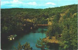 USA Boat Landing Interstate State Park St Croix Falls Wis Chrome Postcard 03.73