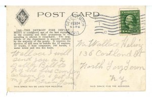MI - Detroit. Fire Station, Flying Squadron Fire Auto ca 1913