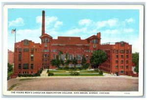 1930 Young Men's Christian Association College Drexel  Chicago Illinois Postcard