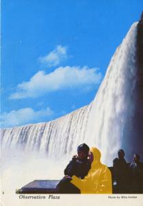 Horseshoe Falls Niagara Falls ON Ontario Observation Plaza Vintage Postcard D20