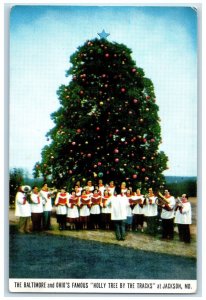 The Baltimore And Ohio's Holly Tree By The Tracks At Jackson Maryland Postcard