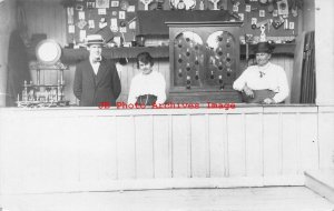 Unknown Location, RPPC, Amusement Park Fair or Carnival Game, Toss Balls in Hole