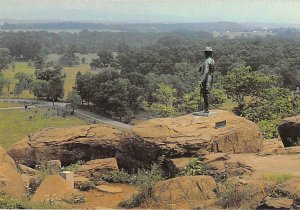 Little Round Top, Statue of General G. K. Warren  Gettysburg, Pennsylvania PA