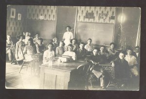 RPPC SEDALIA MISSOURI MO. SACRED HEART SCHOOL INTERIOR REAL PHOTO POSTCARD