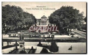 Old Postcard Wiesbaden Kurhaus Neues M Friedrichsplaz