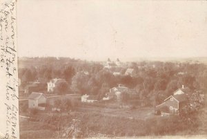 RPPC RIPON, WI Bird's Eye View Wisconsin 1907 Vintage Real Photo Postcard