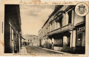 CPA PONS Rue Gambetta et l'Hotel des Postes (183912)