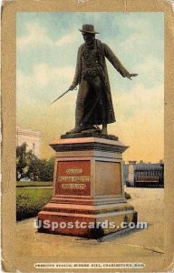 Prescott Statue at Bunker Hill - Charlestown, Massachusetts MA  