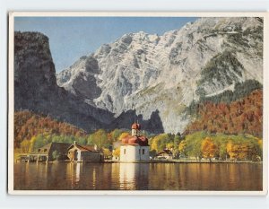 Postcard Bartholomä am Königssee mit Watzmann-Ostwand, Germany