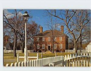 Postcard The George Wythe House, Williamsburg, Virginia