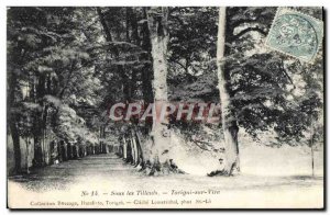 Old Postcard Under den Linden Torigni sur Vire