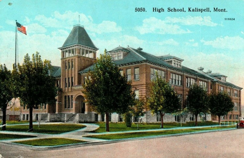 C1910 High School, Kalispell, MT P111 