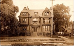 Real Photo Postcard Jamaica Club in Jamaica Plain, Nebraska