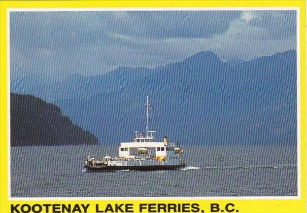 Canada British Columbia M V Balfour Ferry Kootenay Lake Ferries