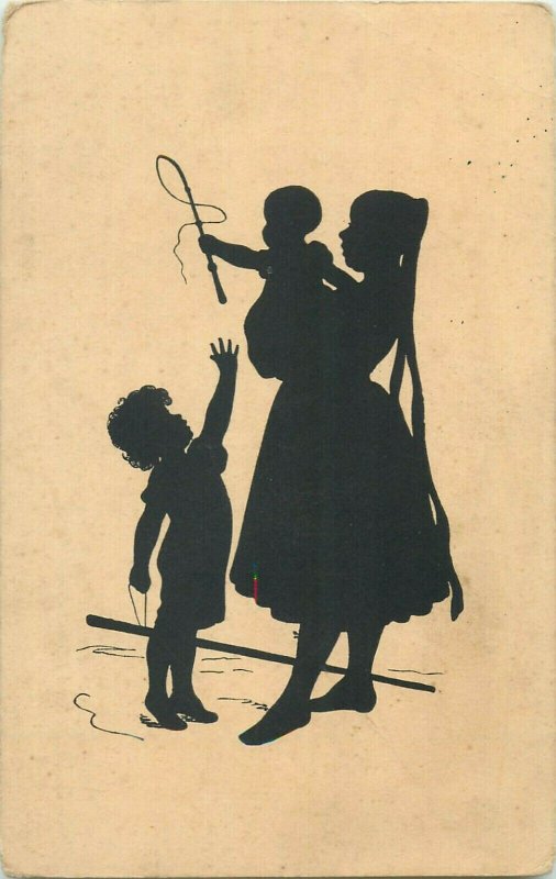 The Altenburg nurse silhouette postcard artist Georg D. W. Callwey, Germany