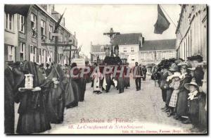 Old Postcard Procession Furnes The Crucifixion of Our Lord