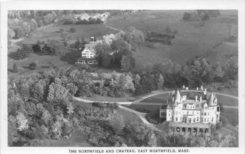 massachusetts  East Northfield,   Aerial view of Chateau