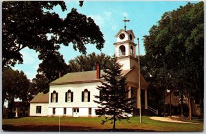 First Baptist Church Paris Hill Maine Greek Revival Architecture Ground Postcard