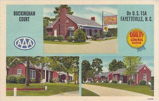 North Carolina Fayetteville Buckingham Court 1952