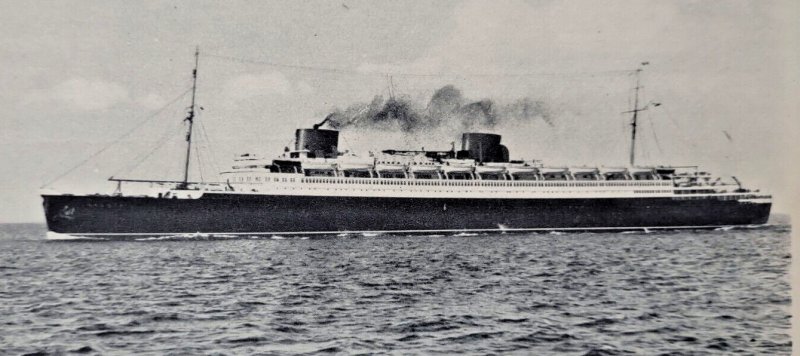 Norddeutscher Lloyd Bremen SS Bremen Steamer Postcard German Shipping Line